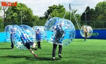 play the giant zorb ball soccer